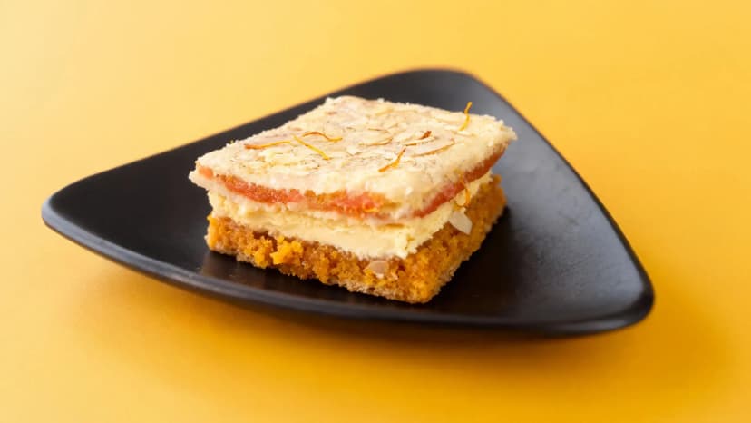Kesari Halwa Ice Cream Sandwich using Indifeast Kesari Rava